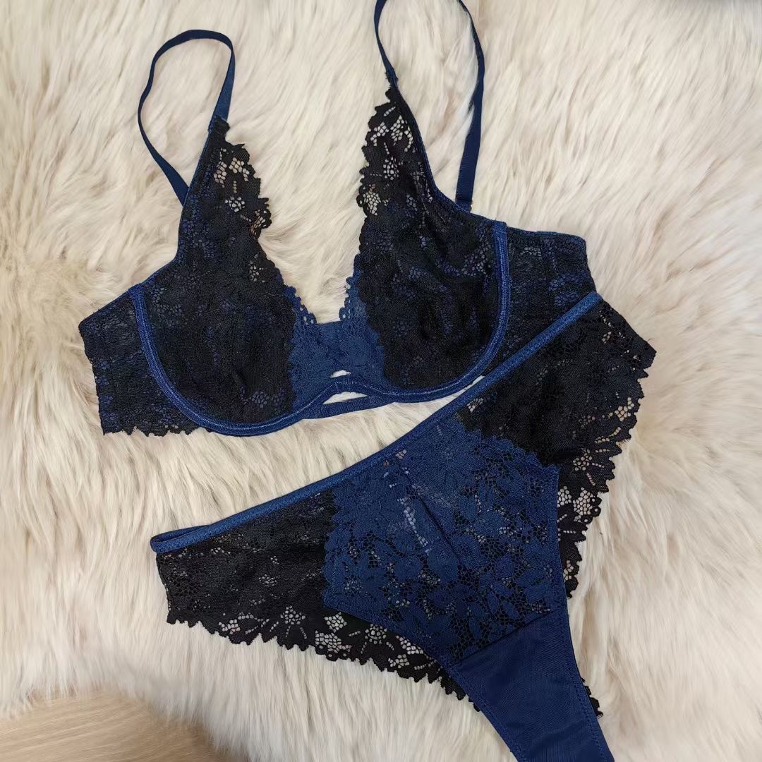 Floral Lace Lingerie Set Women Bra Panty Set